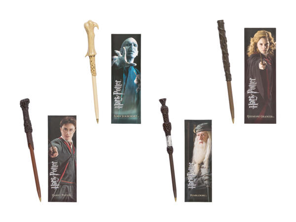 Stylo baguette de sorcier + marque-page