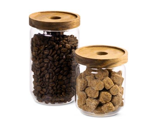 Crofton 
 Glass Coffee & Sugar Canister Set