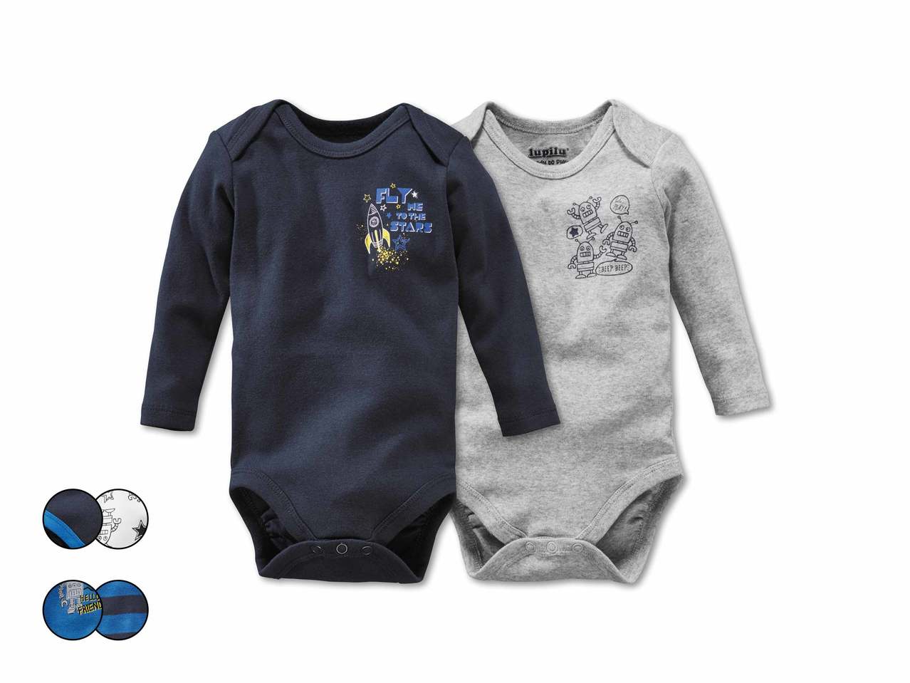 Bodies à manches longues pour bébé, lot de 21