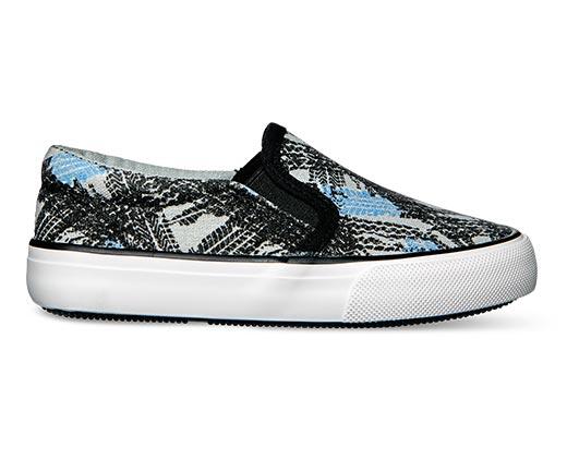Lily & Dan Toddlers Memory Foam Canvas Slip Ons