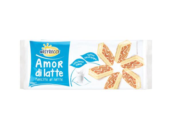 Snack with Milk Filling