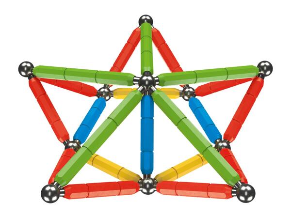Lupilu Multicoloured Magnetic Building Set - 60 Pieces