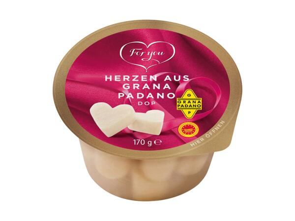 Herzen aus Grana Padano