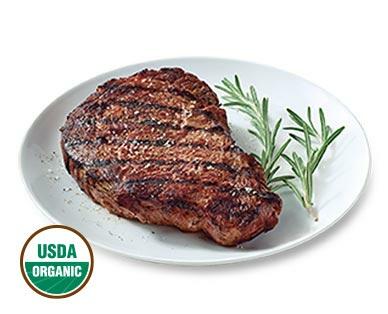 Simply Nature 
 Fresh Organic Grass-Fed Ribeye Steaks