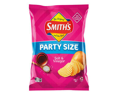 Smiths Crinkle Cut Chips 380g - Salt & Vinegar
