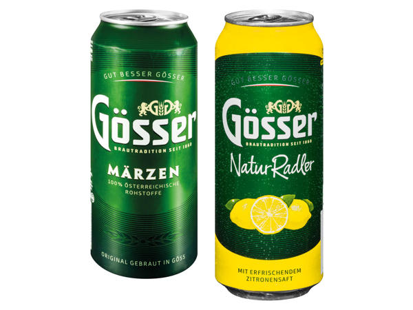 GÖSSER Märzenbier oder Naturradler Kräuter/Zitrone