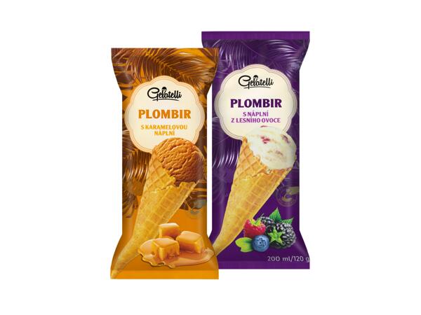 GELATELLI Zmrzlinový kornout plombir