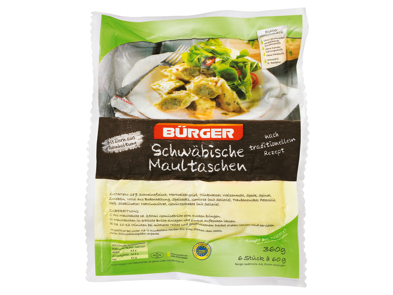 BÜRGER Schwäbische Maultaschen