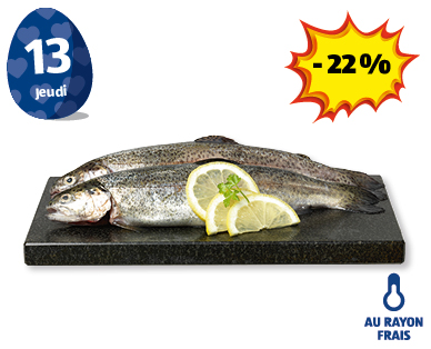 Truite arc-en-ciel ASC fraîche ALMARE SEAFOOD