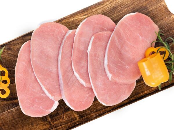 Frische Minutensteaks vom Schwein
