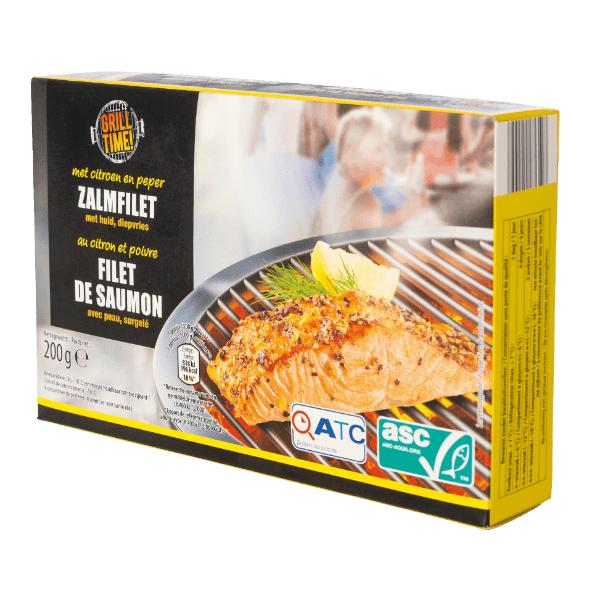 Gemarineerde zalmfilets, 2 st.