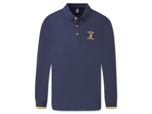 Herren Langarm-Poloshirt