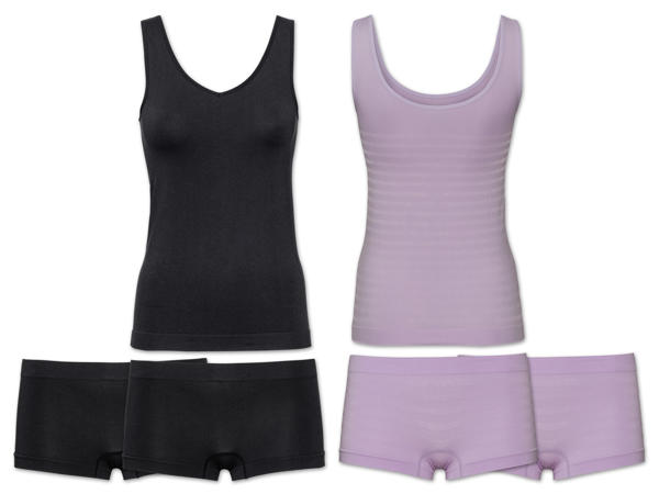 ESMARA(R)LINGERIE Damen Seamless Wendetop/Pantys, 2 Stück