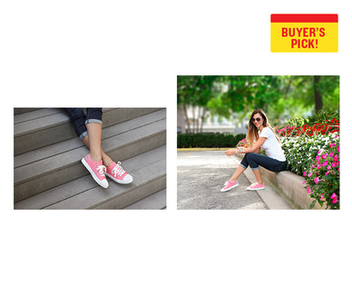 Serra Ladies' Memory Foam Canvas Sneakers
