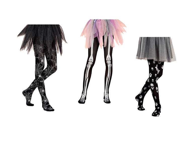 Girls' Halloween Tights