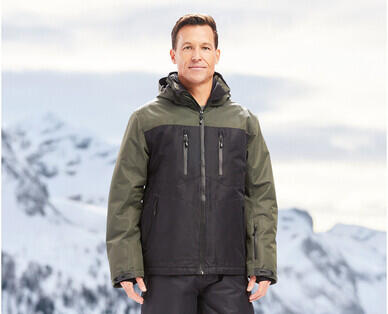 Men's Ski Jacket - Black & Khaki