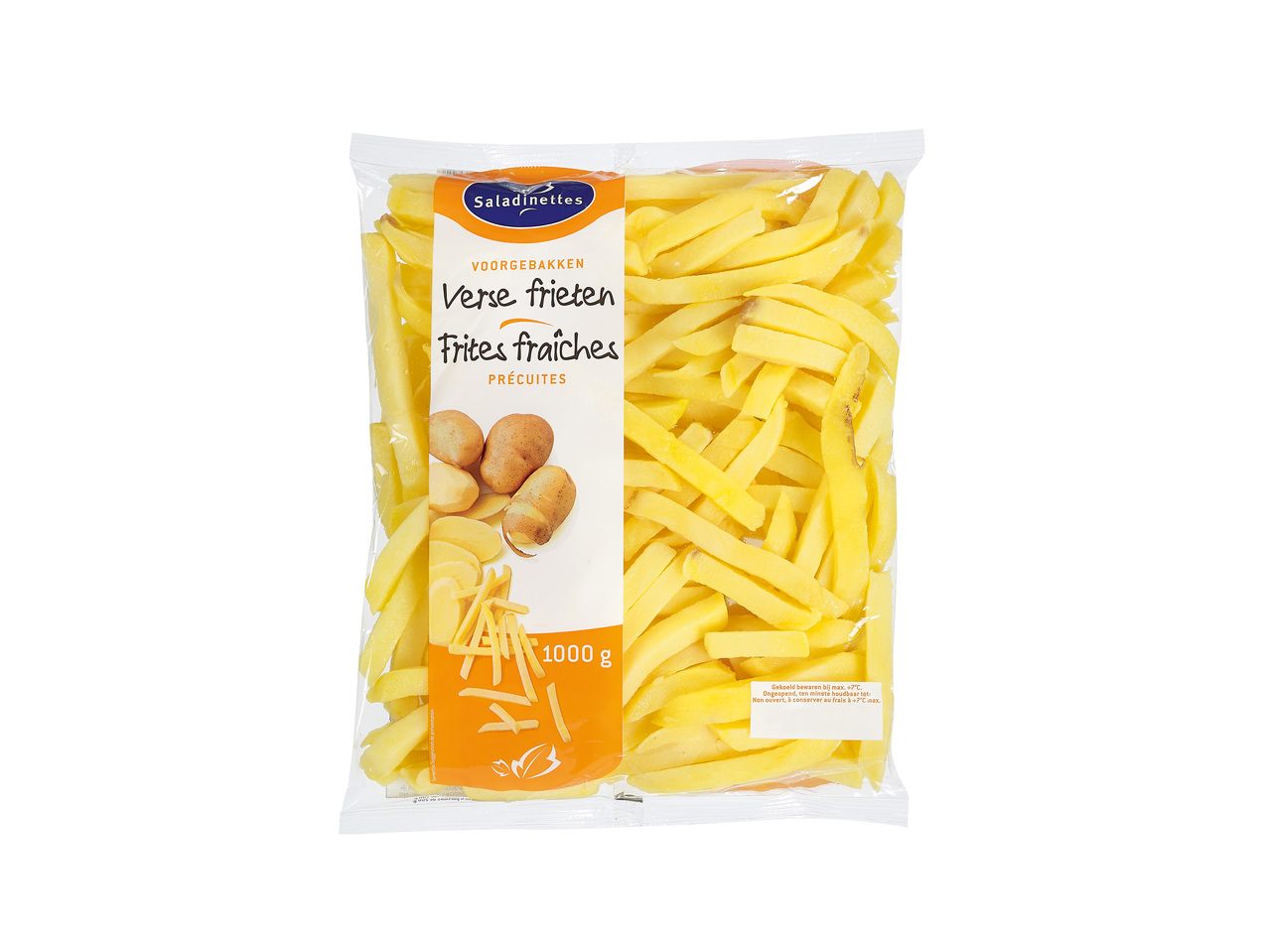 Vorgebackene frische Pommes frites