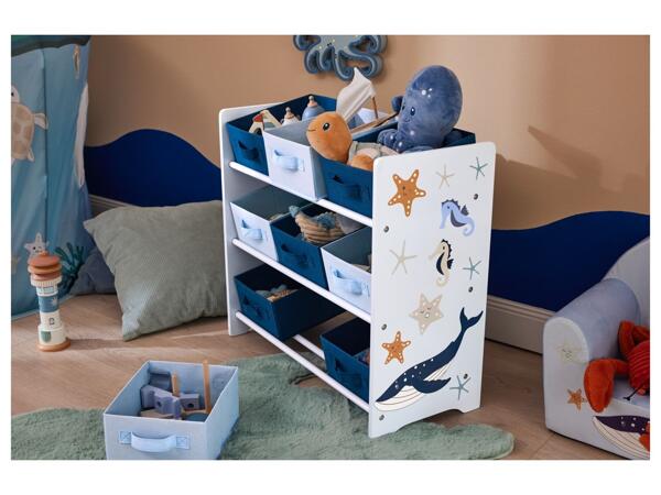 Kids' storage shelves
