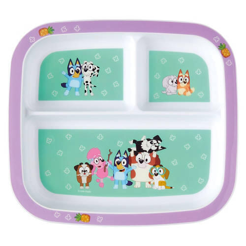 Bluey & Family Character Divided Plate