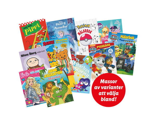 Målar- och pysselböcker