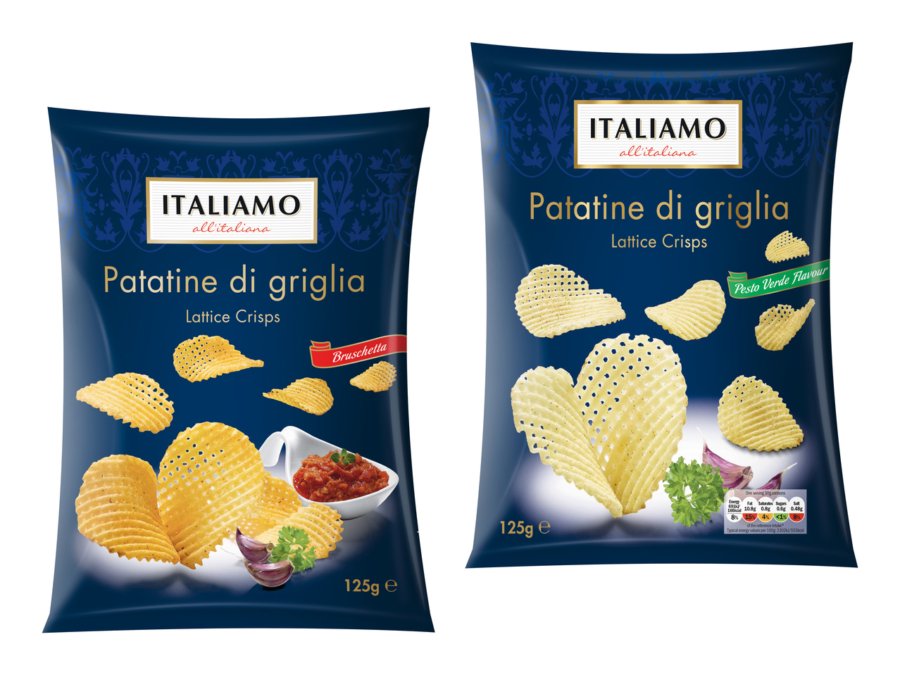 Chips gaufrette