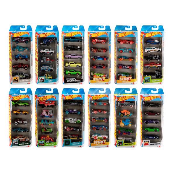 MATTEL(R) 				Petites voitures Hot Wheels, 5 pcs