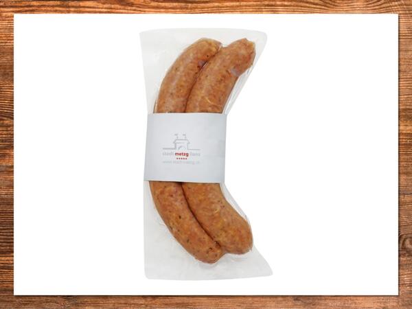 Saucisses des Alpes fumées au fromage