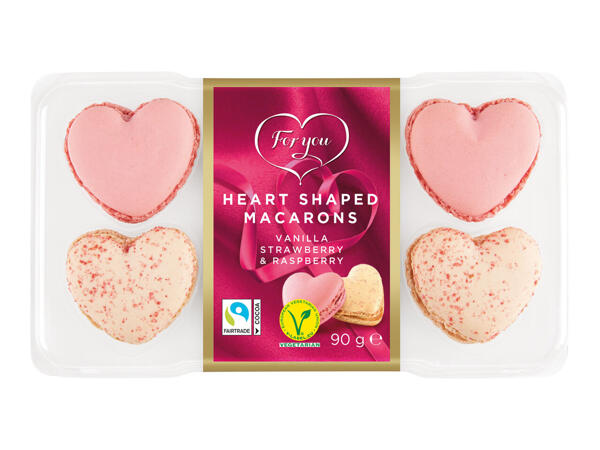 For You Heart Shaped Macarons