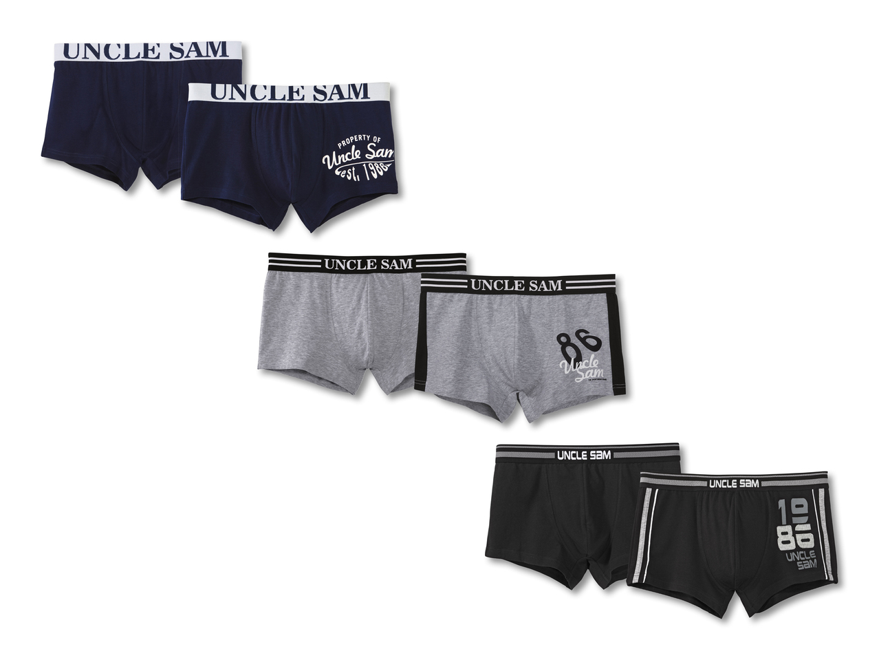 Boxer rétro, lot de 21