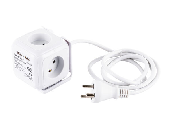 SILVERCREST(R) Stikdåseterning med USB-porte