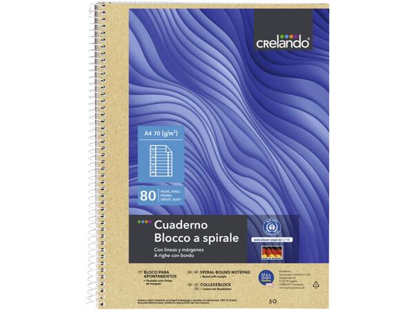 Ruled Spiral-Bound Notepad, A4