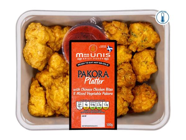 Pakora Platter Red Chicken and Veg 500g