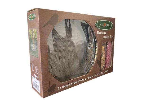 Oakdale Bird Feeder Gift Pack - Hanging Feeder Tray