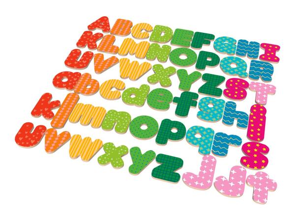 Playtive Wooden Magnetic Shapes/​Number/​Letters