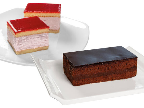 Žito Cremeschnitte oder Tortenstücke