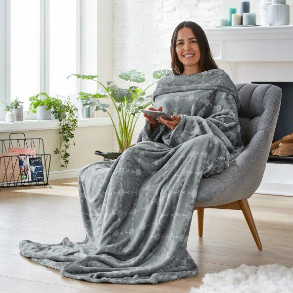 HOME CREATION Tæppe med ærmer