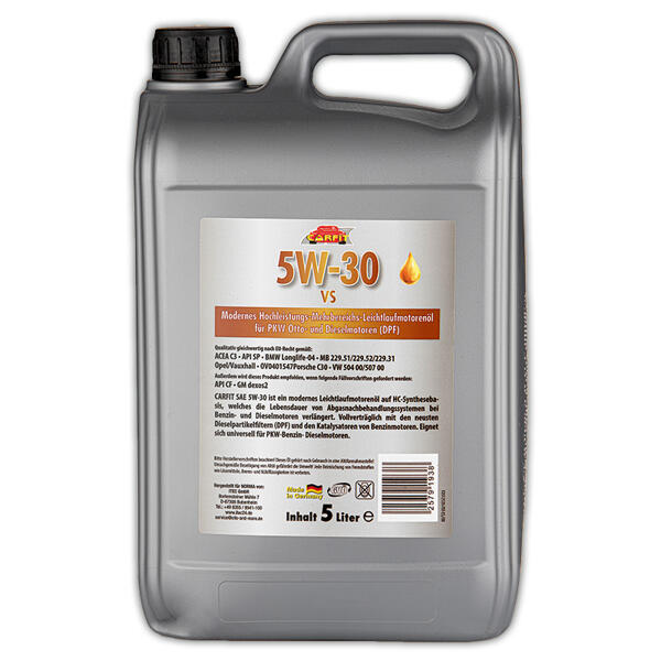 SAE-Qualitäts-Motorenöl 5W-301
