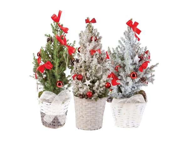 Christmas Tree In A Basket