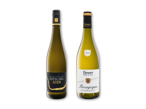 Riesling Ader eller Bourgogne Chardonnay