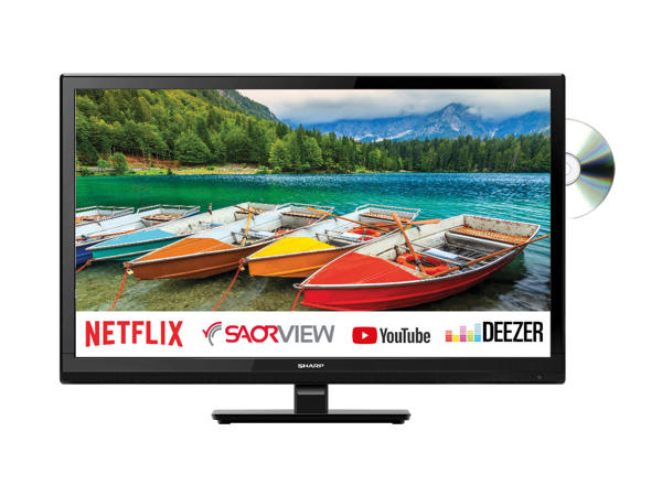 Sharp 24" HD-Ready Smart TV with Built-In DVD