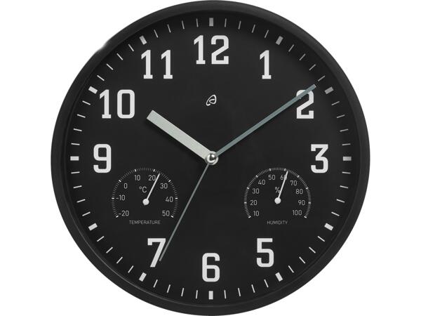 Wall Clock with Temperature & Humidity