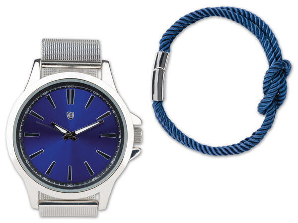 Herren Armbanduhr-Schmuckset