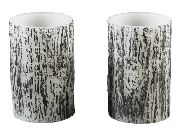 Livarno Home LED Candles with Dark Design - 2 Pack