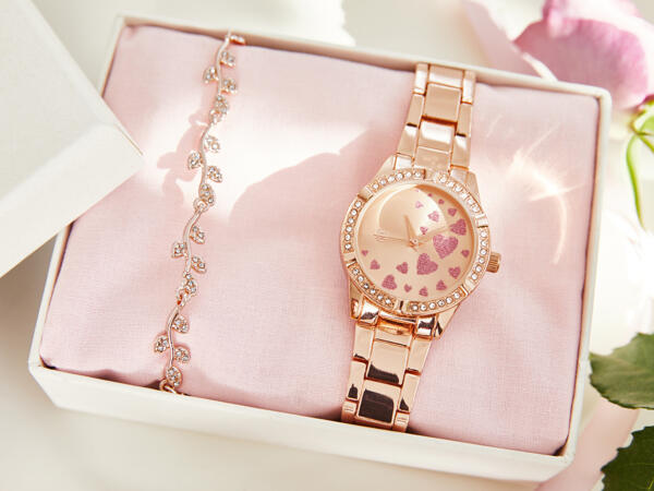 Damen Armbanduhr-Schmuckset