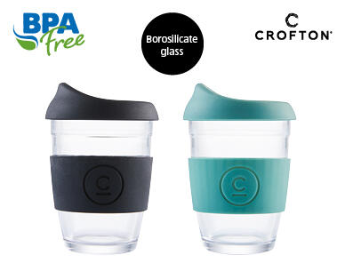 Glass Drink Bottle or Travel Mug