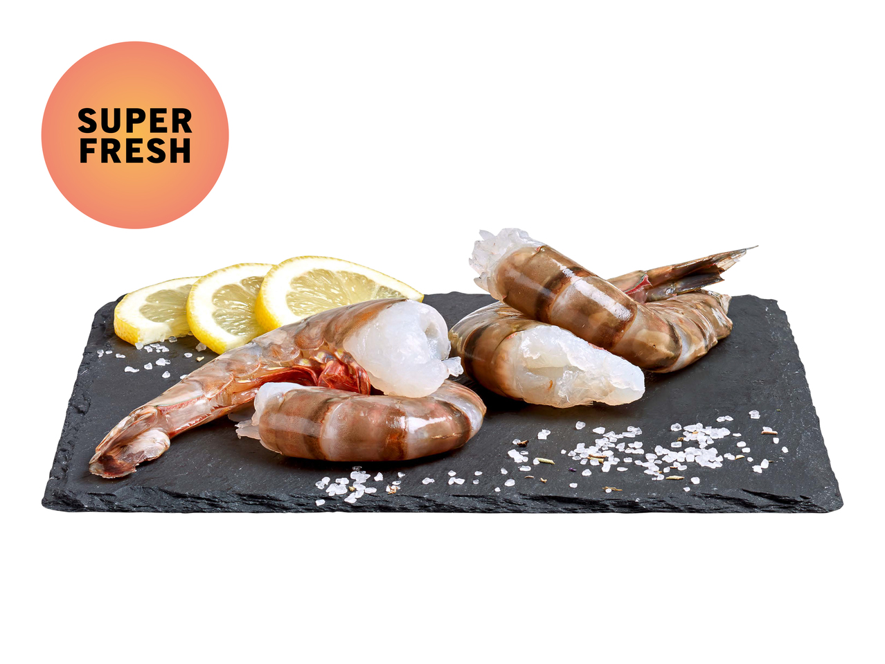 Gambas géantes avec carapace