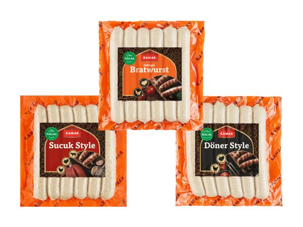 Halal Geflügel-Bratwurst