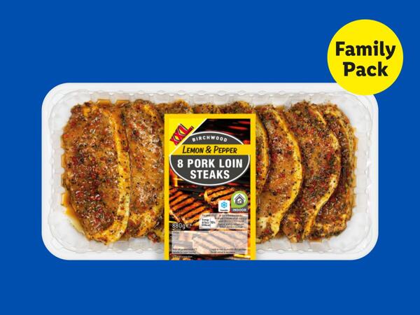 Birchwood Lemon & Pepper Pork Loin Steaks