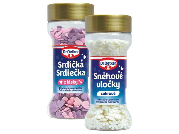 DR. OETKER SRDÍČKA / SNĚHOVÉ VLOČKY NA ZDOBENÍ