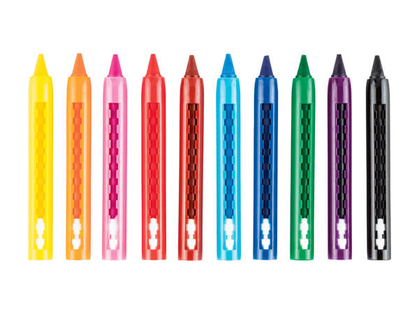 Crayons gras, lot de 10